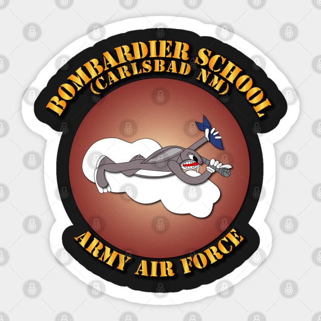 Bombardier School - Carlsbad NM w Txt Sticker by twix123844